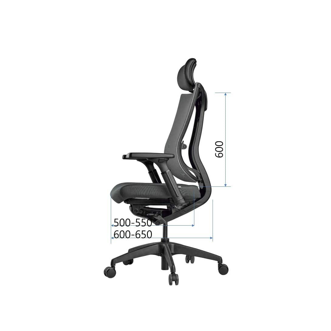 Эргономичное кресло Schairs TONE-F01W (каркас белый)