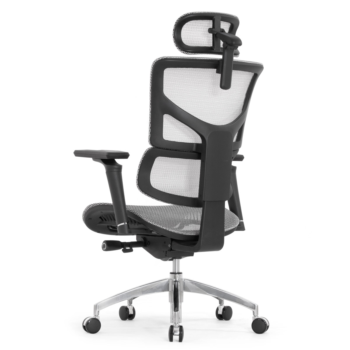 Эргономичное кресло Falto Sail Art 2 (подлокотники 6D (360), сетка, каркас чёрный, белый)