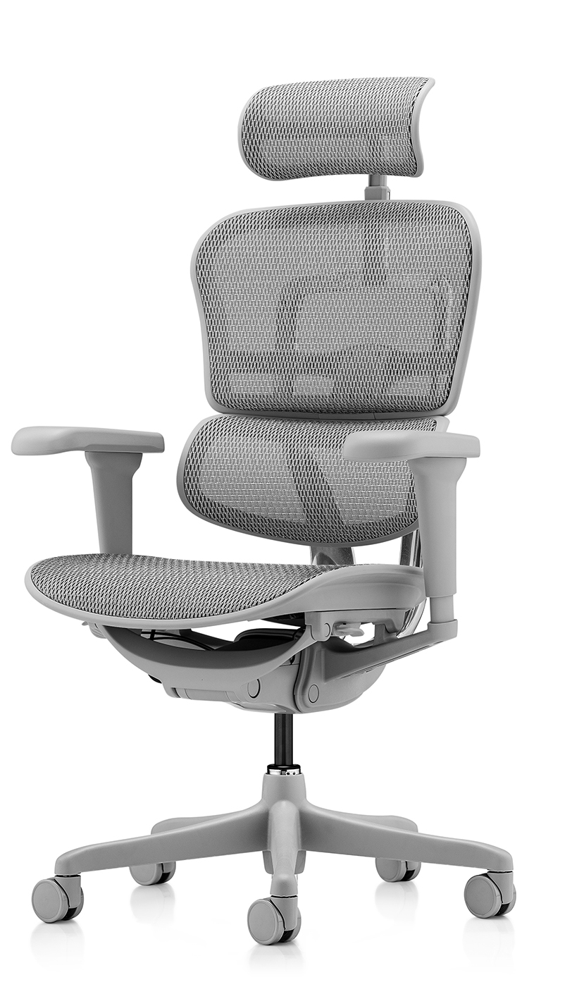 Эргономичное кресло Falto Ergohuman 2 Ultra (наклон вперёд, сетка, серый)