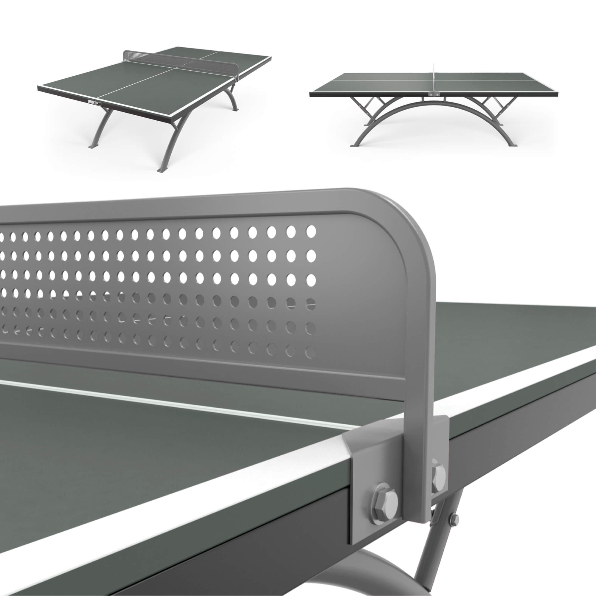 Теннисный стол UNIX line 14 мм SMC (Grey / Grey)