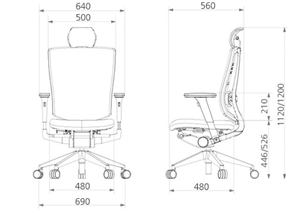 Ортопедическое кресло Duorest DuoFlex Bravo BR-100L