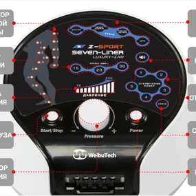Лимфодренажный аппарат WelbuTech Seven Liner ZAM-Luxury Z-Sport СТАНДАРТ, XL (аппарат + ноги) треугольный тип стопы