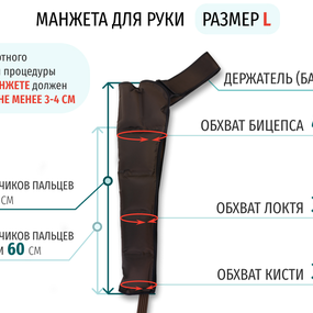 Лимфодренажный аппарат Gapo Alance GSM031 Комплект "Люкс" (Размер XL) Brown