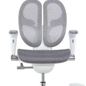 Детское эргономичное кресло Falto ORTO (корсетная спинка, слайдер, подлокотники 3D, сетка, белый)