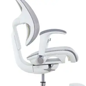 Детское эргономичное кресло Falto ORTO (корсетная спинка, слайдер, подлокотники 3D, сетка, белый)