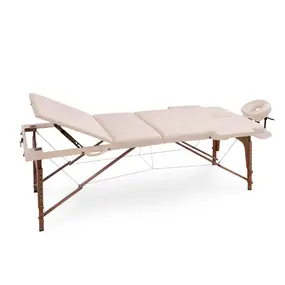 Складной массажный стол Unix  Standard 3 Section Beige