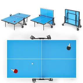 Теннисный стол UNIX line Compact indoor 18 mm MDF (Blue)