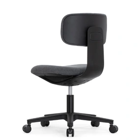 Эргономичное кресло Falto Rookie Plus (поворот спинки, ткань, каркас чёрный, тёмно-серый)